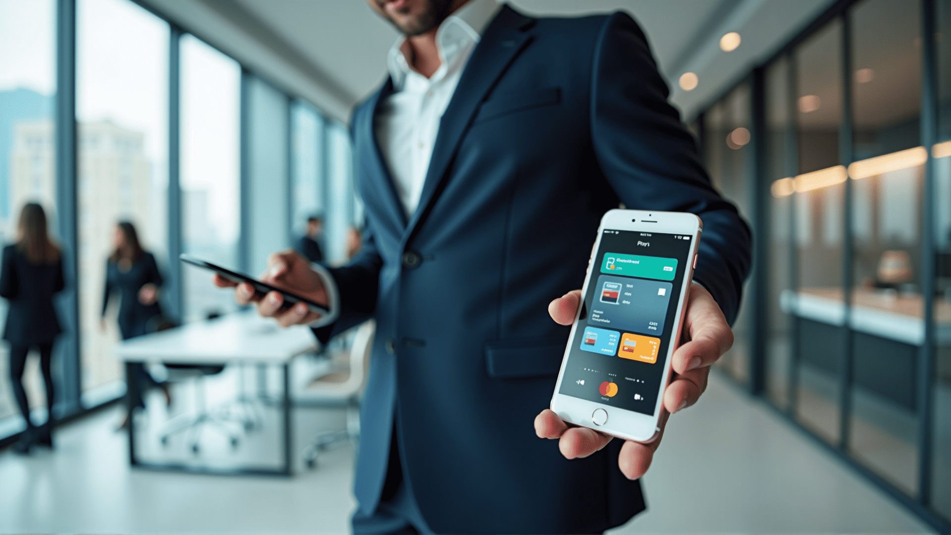 Digital wallet app on a mobile phone